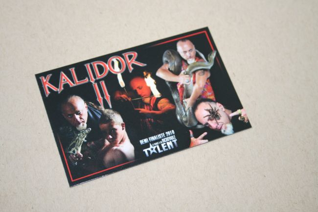 KALIDOR II artiste de spectacle fait confiance à 13COM pour ses cartes de visite à MARIGNANE 13700